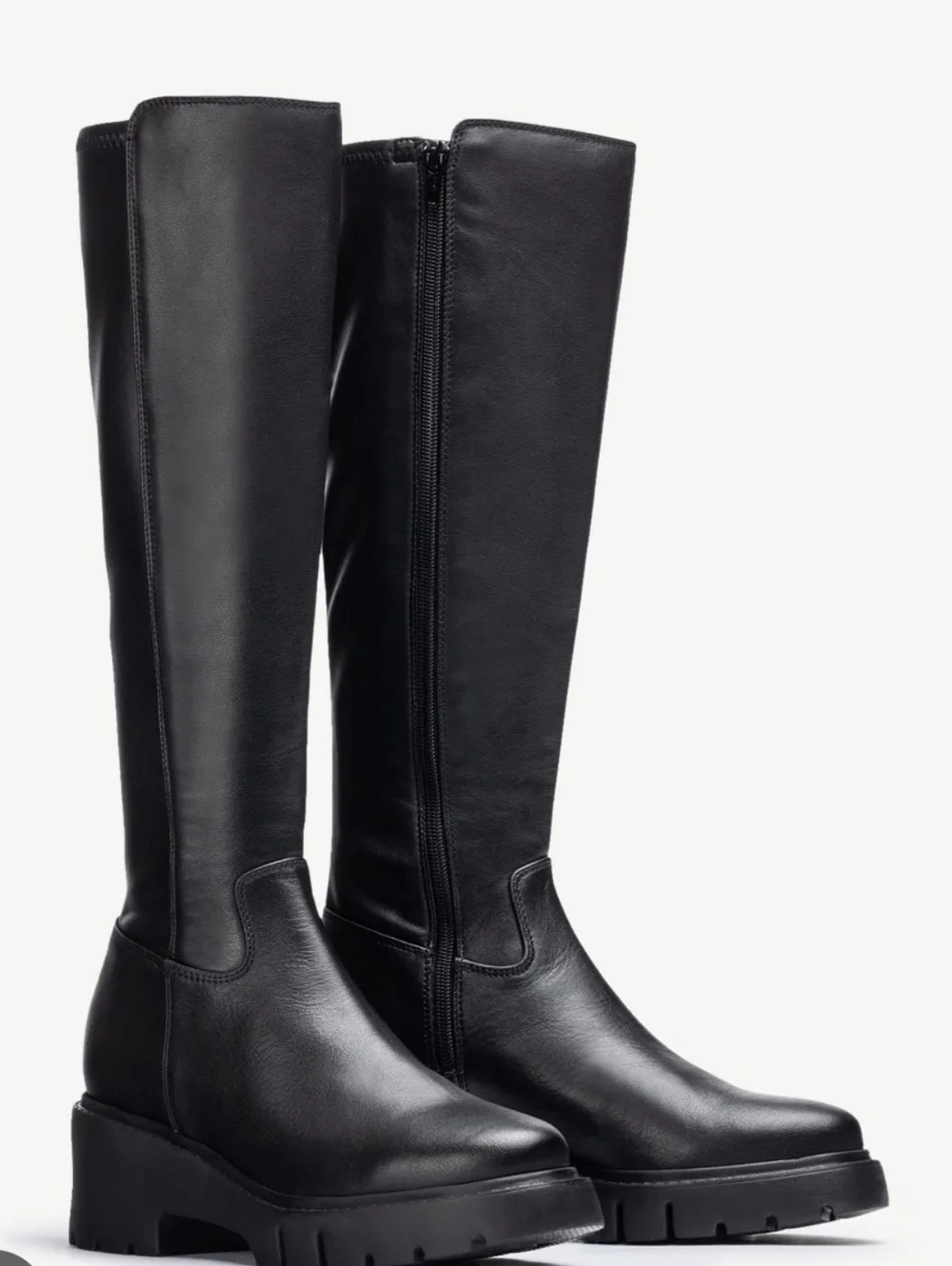 Unisa Black Over-the-Knee Platform Boots
